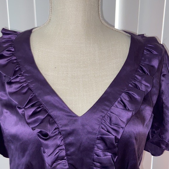 🔴   4/$20.  Vintage-ish Built by Wendy silk blouse - Picture 8 of 11